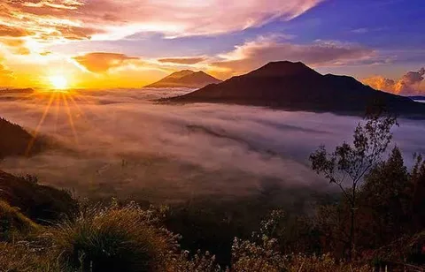 Amancer monte Batur