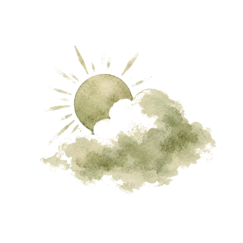 Ilustración de acuarela: Clima