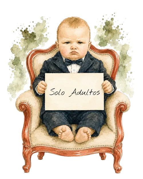 Ilustración de acuarela: Solo adultos